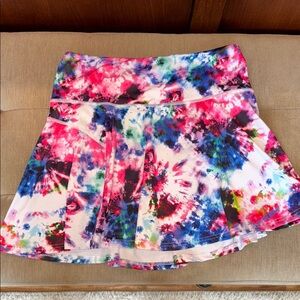 Constantly Varied Gear Pink and Blue Mini Skater Skirt